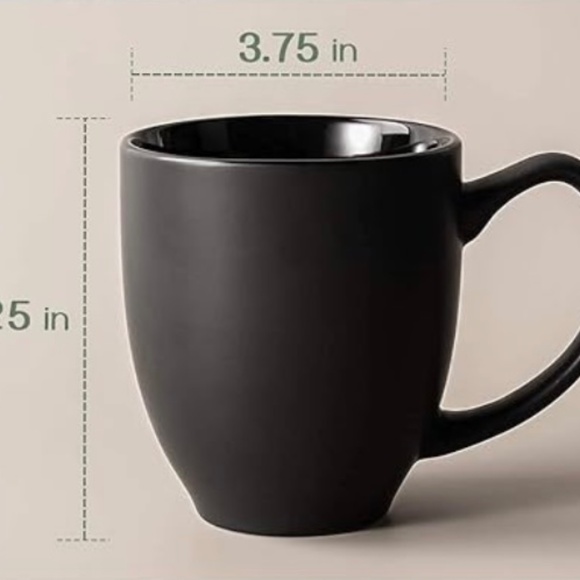 CUSTOM TEXT - DOWAN 16oz Matte Black Mug SET - White Vinyl - BRIDE GROOM WEDDING - Picture 8 of 9